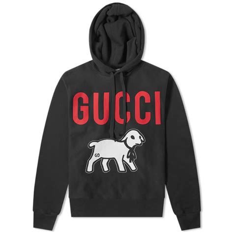 gucci sweater black and white|Gucci lamb print sweater.